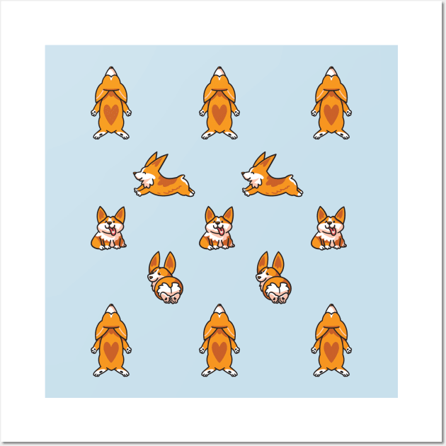 Corgi Wall Art by PenguinHouse